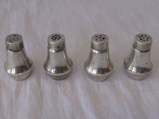 Duchin Creations Sterling Silver Weighted Salt & Pepper Shakers - Set Of 4 photo