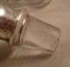 Antique Wm.  B.  Kerr Sterling Silver Crystal Perfume Bottle Large 5 
