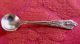 Antique Wallace Rose Point Individual Salt Cellar Spoon Sterling Silver Wallace photo 1