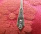 Antique Wallace Rose Point Individual Salt Cellar Spoon Sterling Silver Wallace photo 2