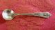 Antique Wallace Rose Point Individual Salt Cellar Spoon Sterling Silver Wallace photo 4