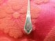 Antique Wallace Rose Point Individual Salt Cellar Spoon Sterling Silver Wallace photo 6