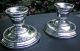 Vintage Sterling Watrous Wallingford,  Ct Usa Silver Beaded Candlesticks Gorgeous Candlesticks & Candelabra photo 9