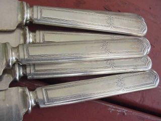 12 Pieces Antique Rogers Silver Plated Large Keives photo