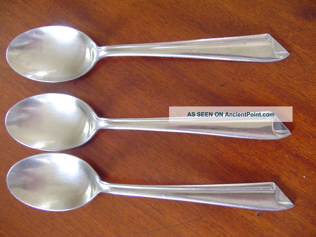 Vintage Stainless Steel Serving Spoon X3 Three Spoons Made In Japan Holidays Unknown photo
