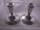 Sterling Silver Empire Mid - Cent Screw In Candlesticks Holders 830.  8 Grams Candlesticks & Candelabra photo 1