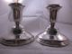 Sterling Silver Empire Mid - Cent Screw In Candlesticks Holders 830.  8 Grams Candlesticks & Candelabra photo 2