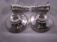 Sterling Silver Empire Mid - Cent Screw In Candlesticks Holders 830.  8 Grams Candlesticks & Candelabra photo 4