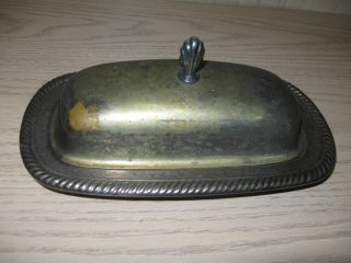Silver Plate International Silver Co Butter Dish With Lid No Glass Insert photo