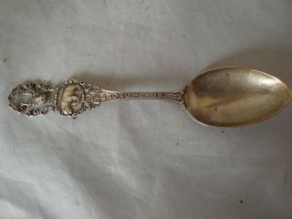 Rare Antique Sterling Silver Yellowstone Park Souvenir Spoon photo