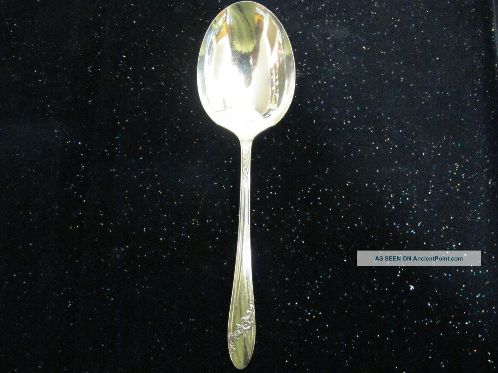 Oneida Tudor Plate Queen Bess 1946 Casserole Spoon 8 1/2 
