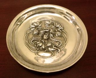 Lady Wm Kerr Sterling Silver Dresser Vanity Ring Jewelry Tray Antique 92 Grams photo