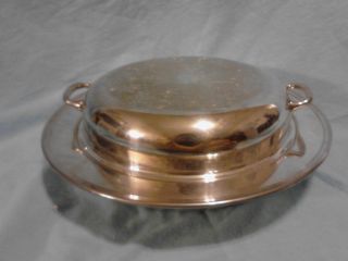 Vintage Keystonwear Stamped Silver Plated 3 Piece Serving Dish photo