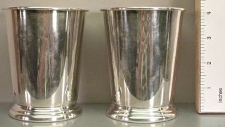 Two Silverplated Tumblers photo