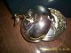 Unique Silver & Gold Plated On Brass Apple Shaped Dish Rare Dishes & Coasters photo 1