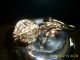 Unique Silver & Gold Plated On Brass Apple Shaped Dish Rare Dishes & Coasters photo 4