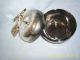 Unique Silver & Gold Plated On Brass Apple Shaped Dish Rare Dishes & Coasters photo 6