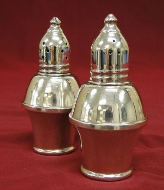 Duchin Creations Sterling Silver Weighted Dinner Table Salt Pepper Shaker Fancy photo