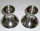 Duchin Creation Pair (2) Vintage Sterling Silver Weighted Candlestick Holders Candlesticks & Candelabra photo 1