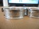 Broadway & Co.  2 Sterling Silver Napkin Rings - Exc+ Napkin Rings & Clips photo 2