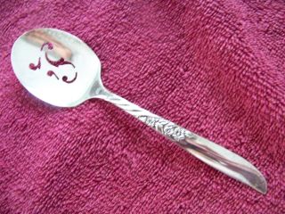 Always / Wildwood Wm A.  Rogers Oneida Small Slotted Serving Spoon photo