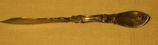 Butter Twisted Knife Rogers Grapes 1881 Pat.  Jan 08 Silver Plate Silverplate photo