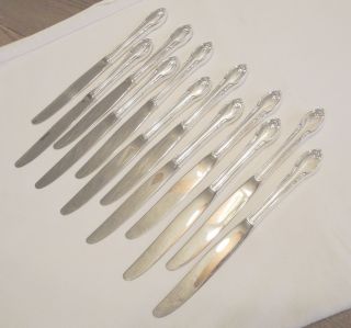 1847 Rogers Remembrance 1947 12 Hh Dinner Knives Stainless Blades photo