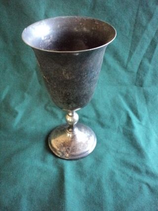 Wa Italy Vintage Silverplate Wine/water Goblet photo