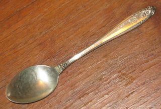 International Sterling Silver Prelude Demitasse Spoon Monogram L photo