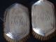 Antique Pair Of Sterling Silver Clothes Brushes With Monogram Brushes & Grooming Sets photo 1