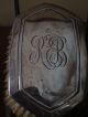 Antique Pair Of Sterling Silver Clothes Brushes With Monogram Brushes & Grooming Sets photo 5