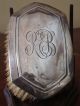 Antique Pair Of Sterling Silver Clothes Brushes With Monogram Brushes & Grooming Sets photo 6