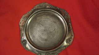 Antique Silver - Plated Forbes Silver Co Quadruple 330 Small Plate Or Serving Dish photo