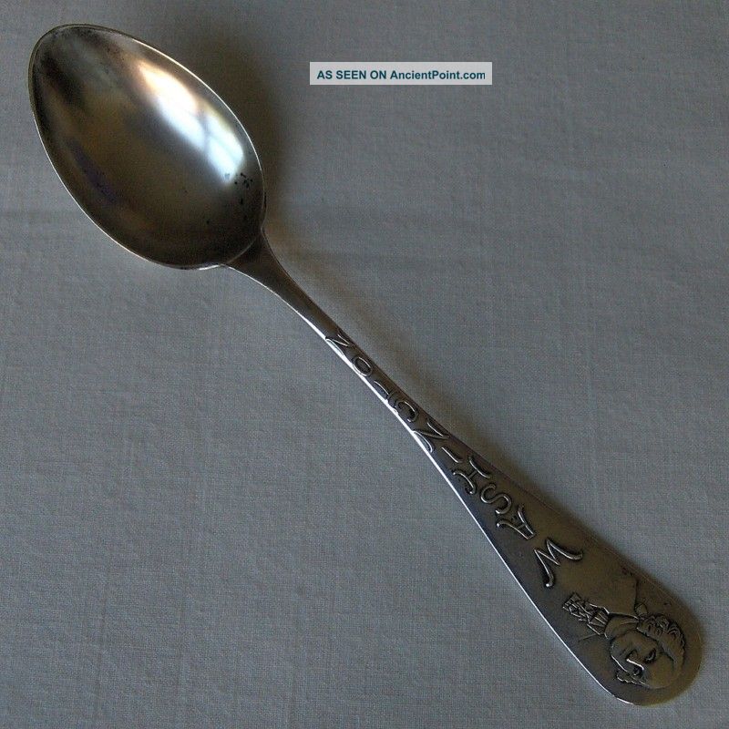Antique Joseph Mayer & Bros.  George Washington Sterling Silver Spoon Souvenir Spoons photo