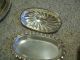 Antique Sheridan Silver Plate Covered Butter Dish No Liner Butter Dishes photo 2