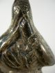 Antique 1850 Handmade Unique Ornate Engraved Silver Bell Spanish Lady Lima Peru Other photo 3