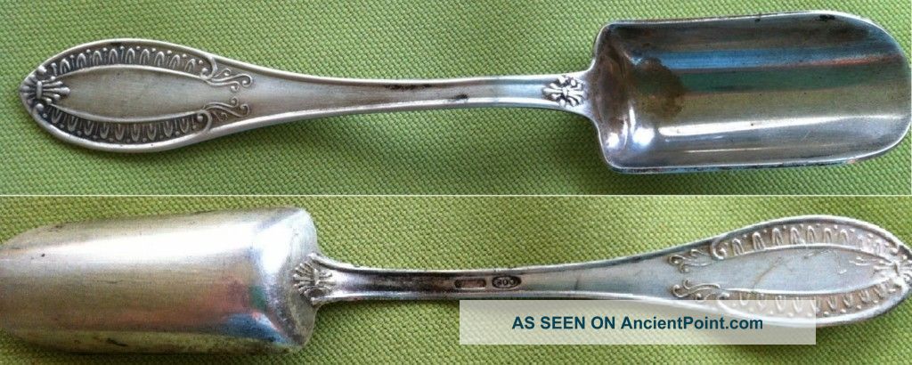 800 Silver Spoon Sugar Spoon Antique Old Vintage Italy 12 Grams Other photo