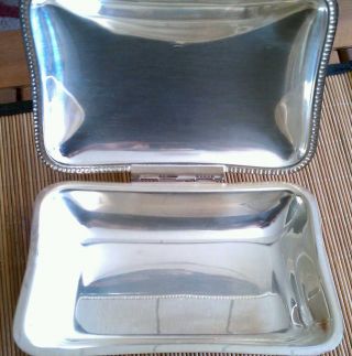 Silver Plated Crumb Catcher / Silent Butler By Sheffield Silver Co. photo