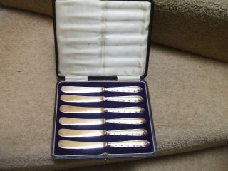 Mappin & Webb Silver Plated Knives. photo