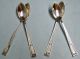 4 Buckingham Grapefruit Spoons - 1924 Wallace - Nice/odd - Clean & Table Ready Wallace photo 1