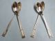 4 Buckingham Grapefruit Spoons - 1924 Wallace - Nice/odd - Clean & Table Ready Wallace photo 2