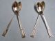 4 Buckingham Grapefruit Spoons - 1924 Wallace - Nice/odd - Clean & Table Ready Wallace photo 3
