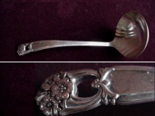 1847 Rogers Bros Is Eternally Yours Gravy Ladle Silverplate Silver Plate photo