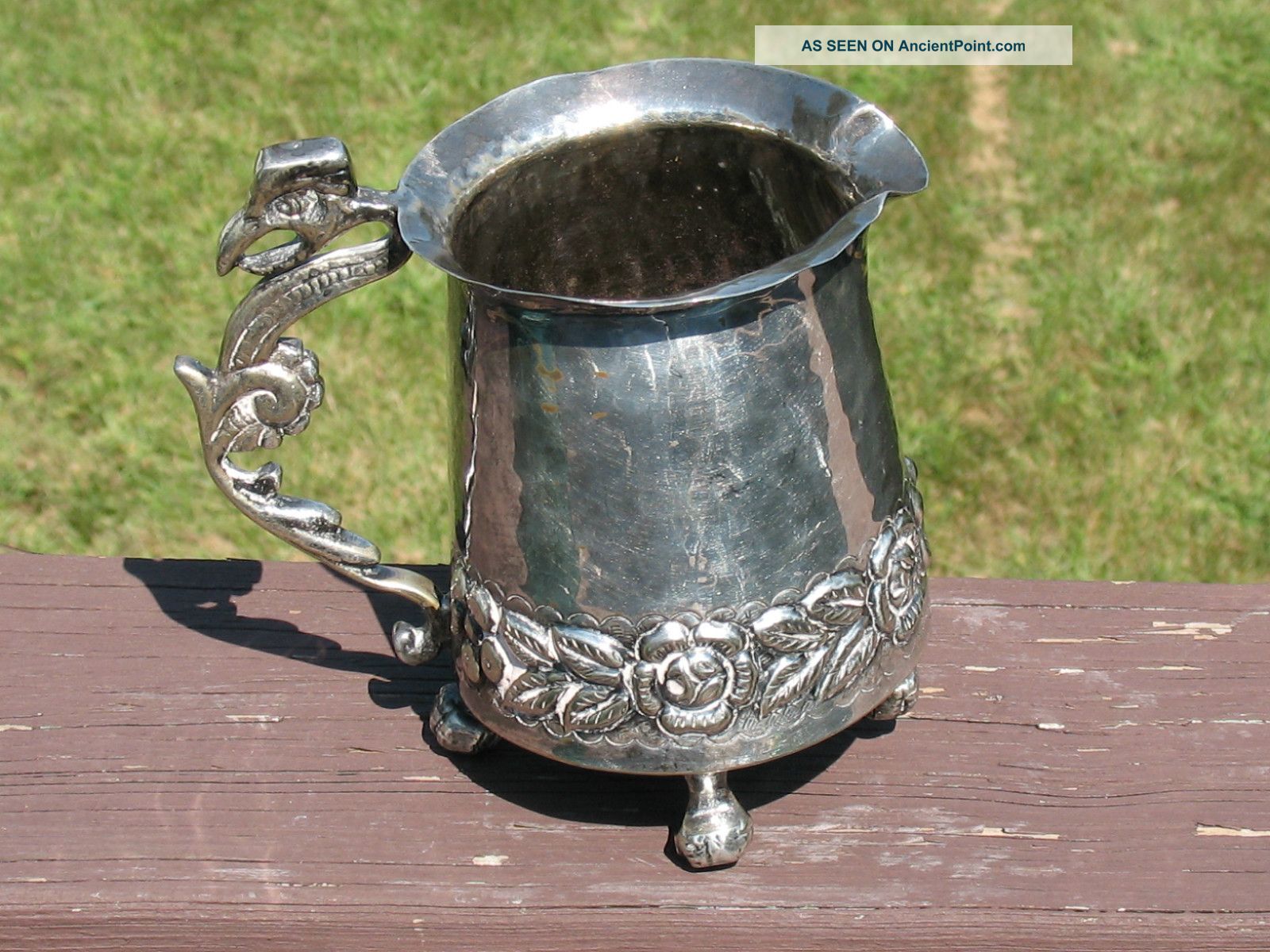 Hand Hammered Silverplated Pitcher Made In Brazil Pitchers & Jugs photo