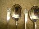 8 Rogers 1950 April Round Cream Soup Spoons Silverplate Is Unused International/1847 Rogers photo 1