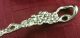 Spectacular Heavy Silver Plate Berry Spoon Grape Vine Leaf Pattern 10.  5 Inches Other photo 2