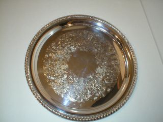 Rogers And Son: Silver - Plate Tray 12 1/4 