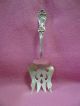 Atq Fork (cold Meat?) 1917 Baker Manchester Sterling Silver Bms 11 Floral Pattern Manchester photo 2