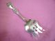 Atq Fork (cold Meat?) 1917 Baker Manchester Sterling Silver Bms 11 Floral Pattern Manchester photo 3