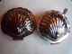 Leonard Silverplated 2 Clam Shells Butter Dishes Butter Dishes photo 1
